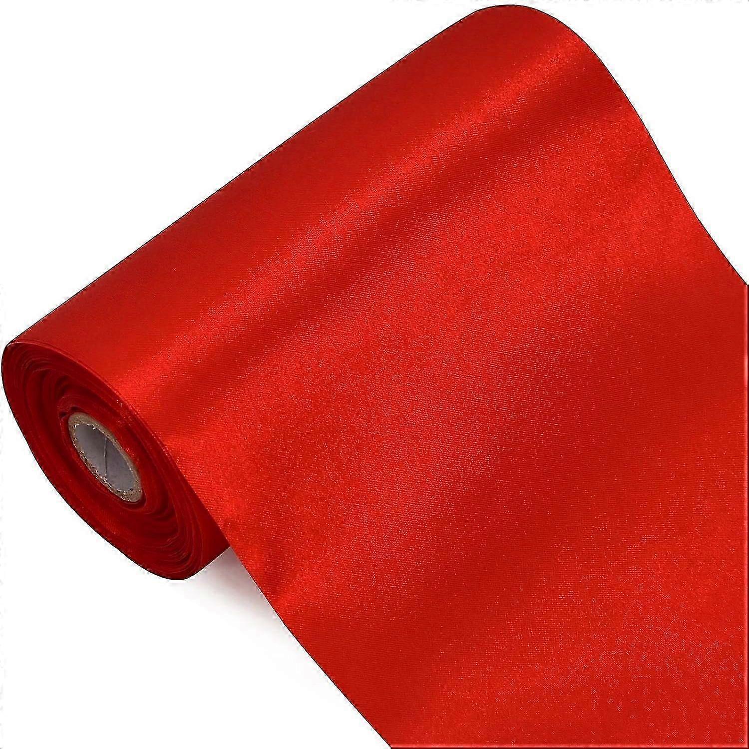 15cm x 20M red ribbon wide gift ribbon large bow satin ribbon for car bow large opening ceremony bows roof and outdoor