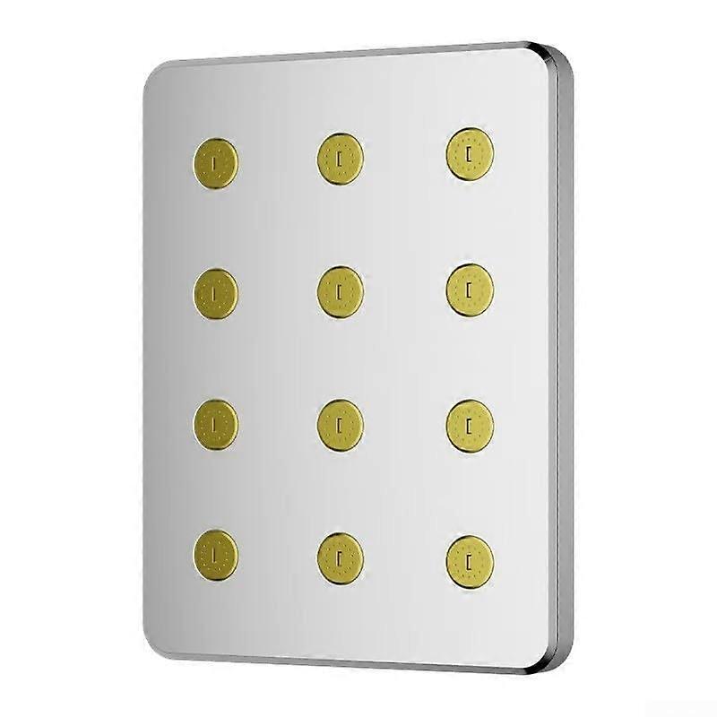 10-Inch Large Shower Head 360-Degree Rotating Top Pressurized Anti-Blocking System Rainfall Shower Easy Install Silver