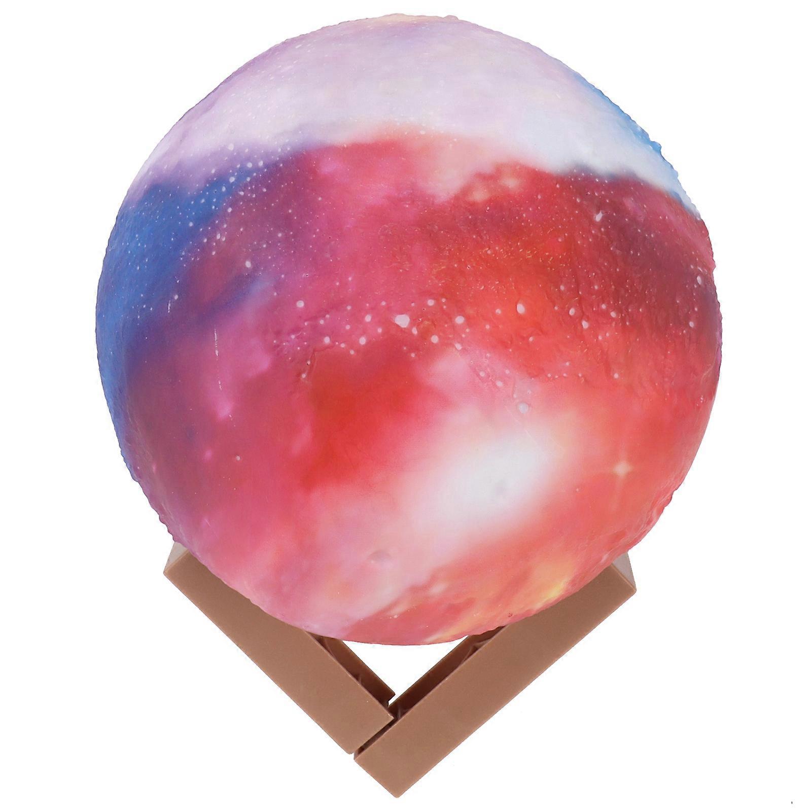 LED Moon Lamp Innovative Colorful Table Night Light with Base for Bedroom Office Dormitory