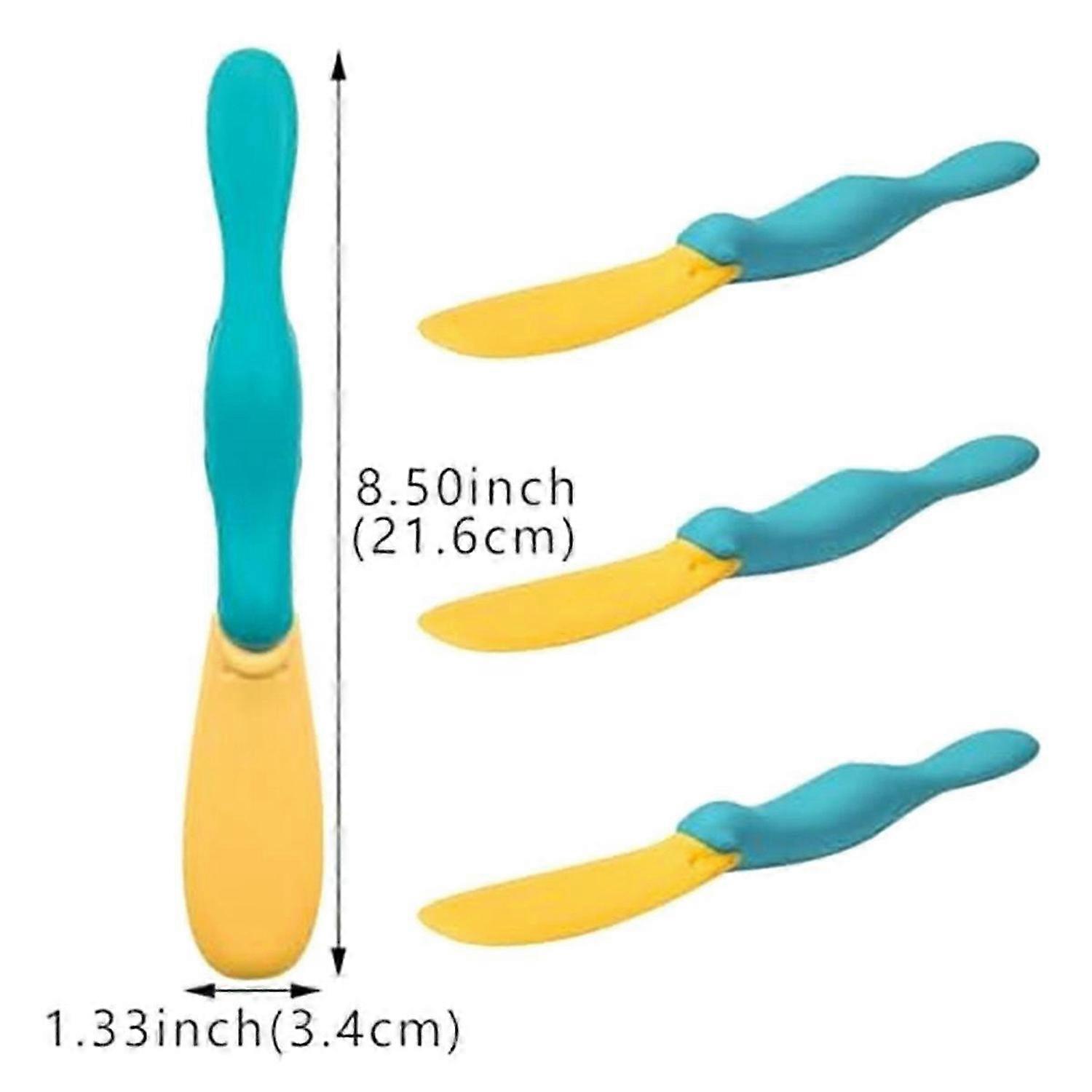 3 Pack Jam Spoon Silicone Toast Bread Spread Spatula