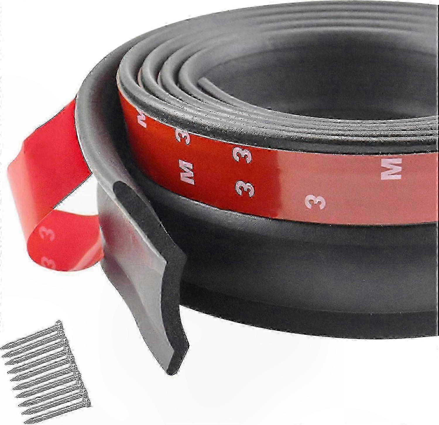 Multipurpose Garage Door Seal Strip, 3m Rubber Weatherproofing Strip for Garage Bottom Protection