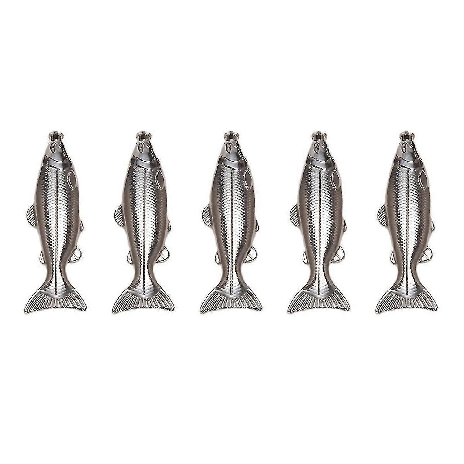 1 Set Fish-Shape 5Oz Bottle Mini Pocket Flask Drinkware for Outdoor