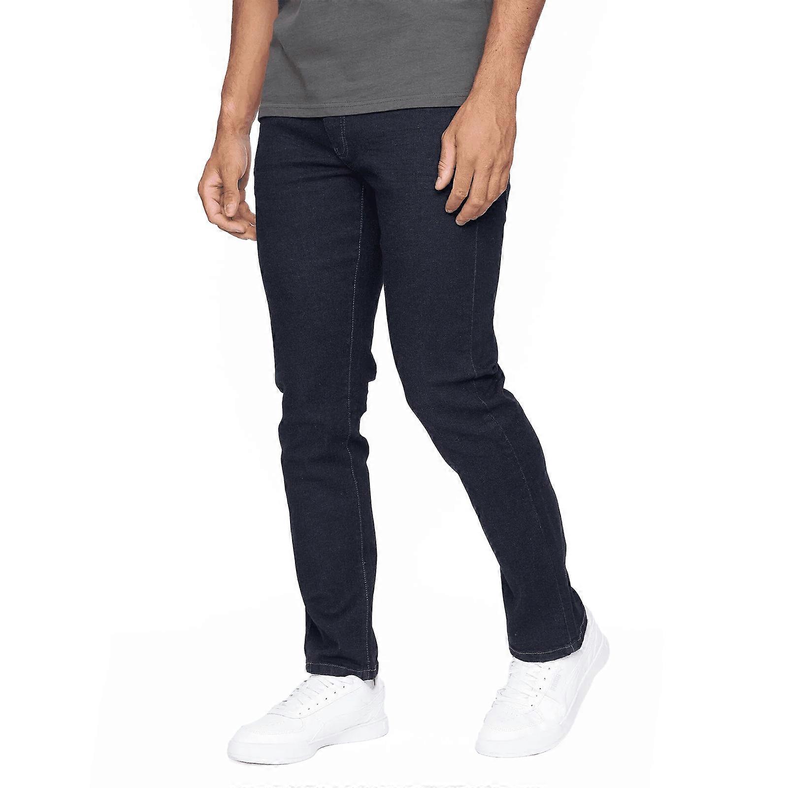 Crosshatch Farrowed Stretch Jeans Raw Wash