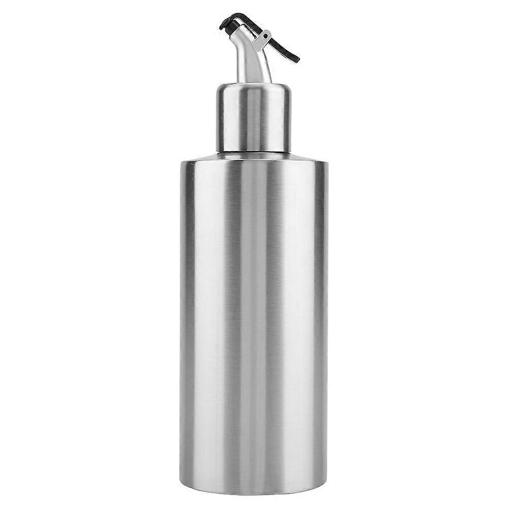 550mL Stainless Steel Oil Bottle Vinegar Sauce Dispenser Container Home Kitchen Supplies(B)