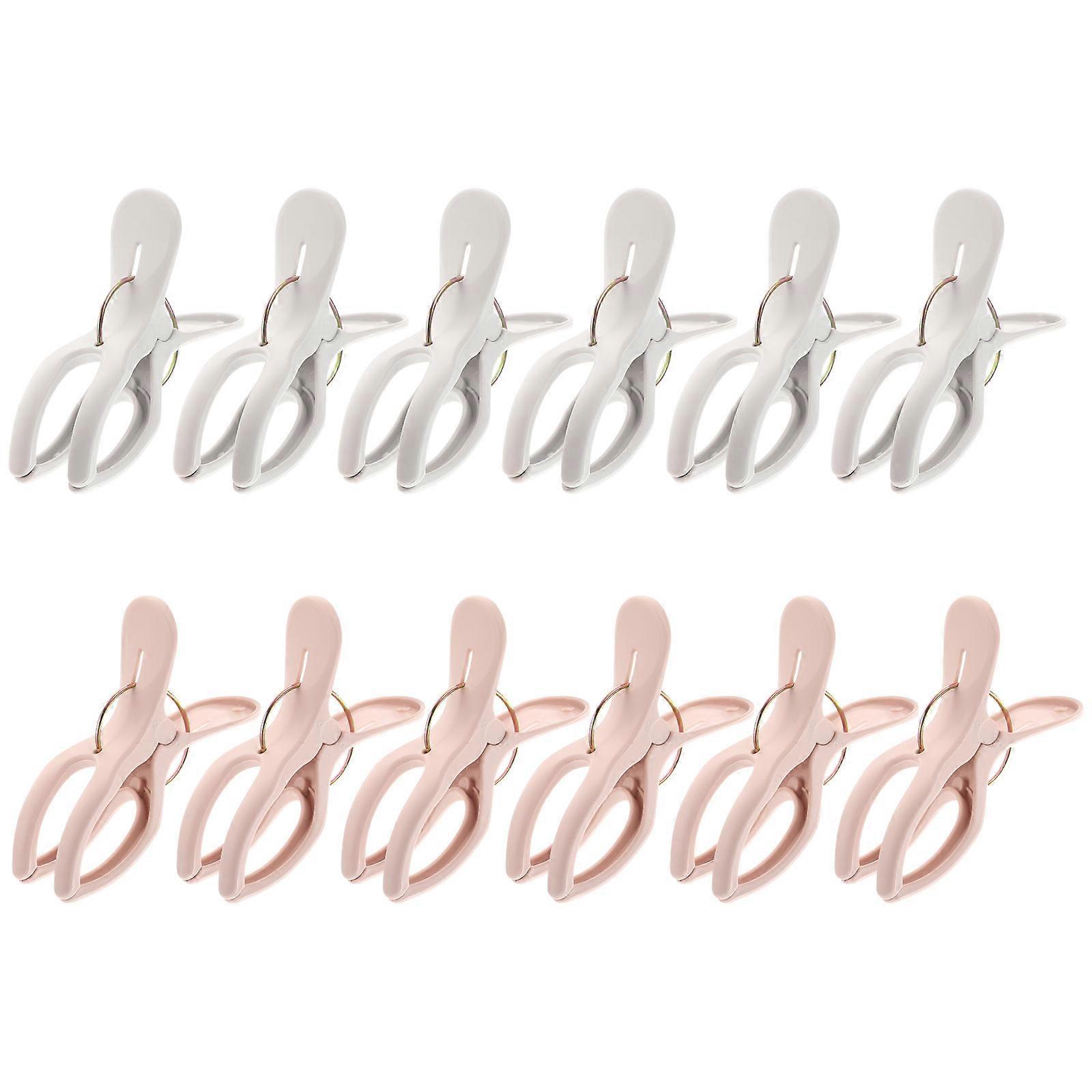 Windproof Clothes Hanger Household Quilt Clips for No Trace Clothing Fixator 48Pcs