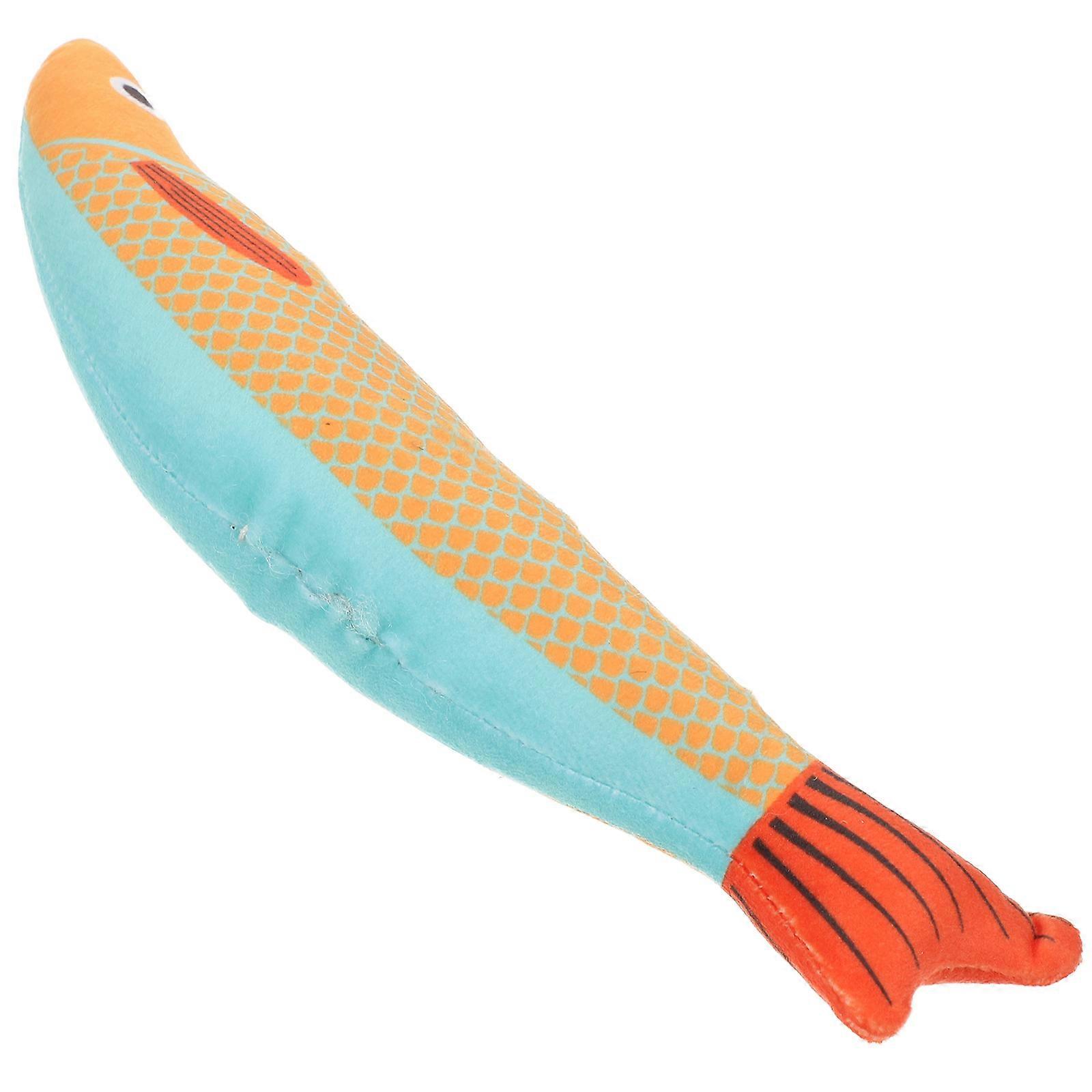 Stuffed Fish Toy Catnip Plush for Cat Chewing 3Pcs Set Assorted Color