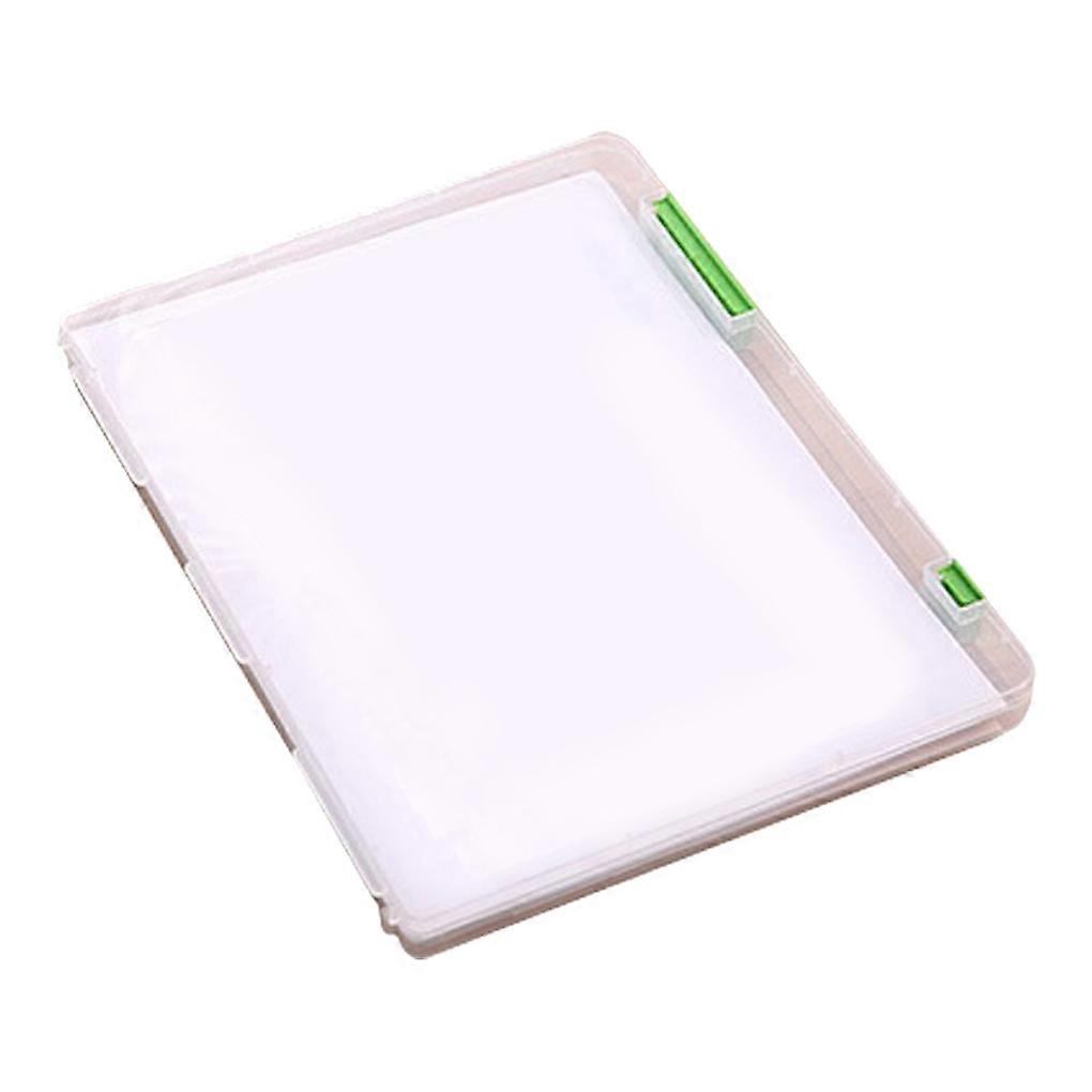 Document Paper Filling Case File A4 Transparent Storage Box Clear Plastic 4Color