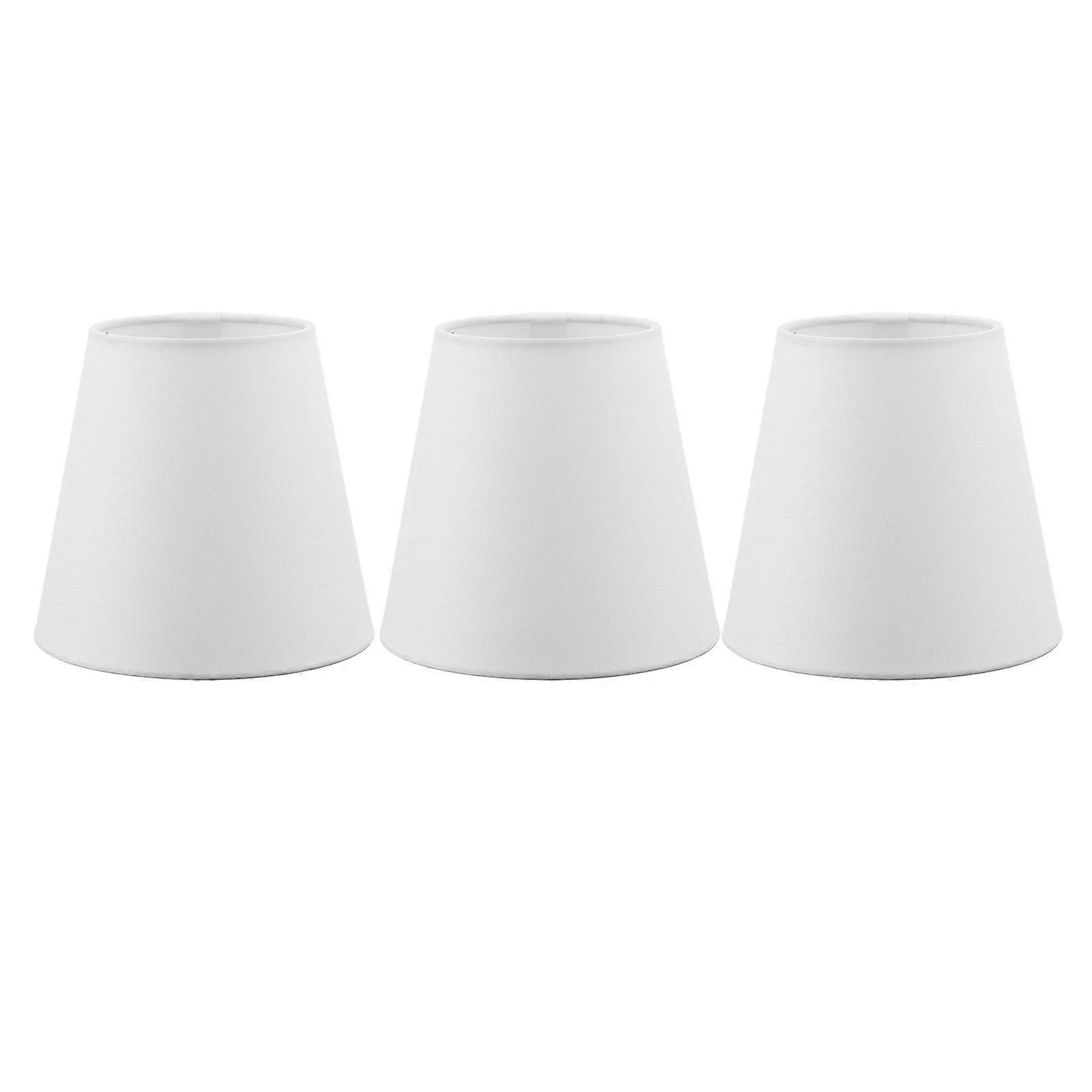 3PCS Modern European Style Fabric Lamp Shade E14 ClipOn Lampshade for Candle Chandelier