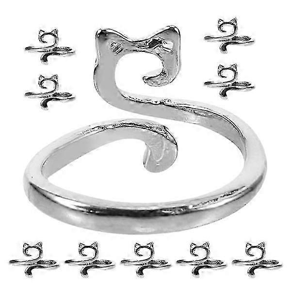 12 pcs knitted rings, finger rings for knitting