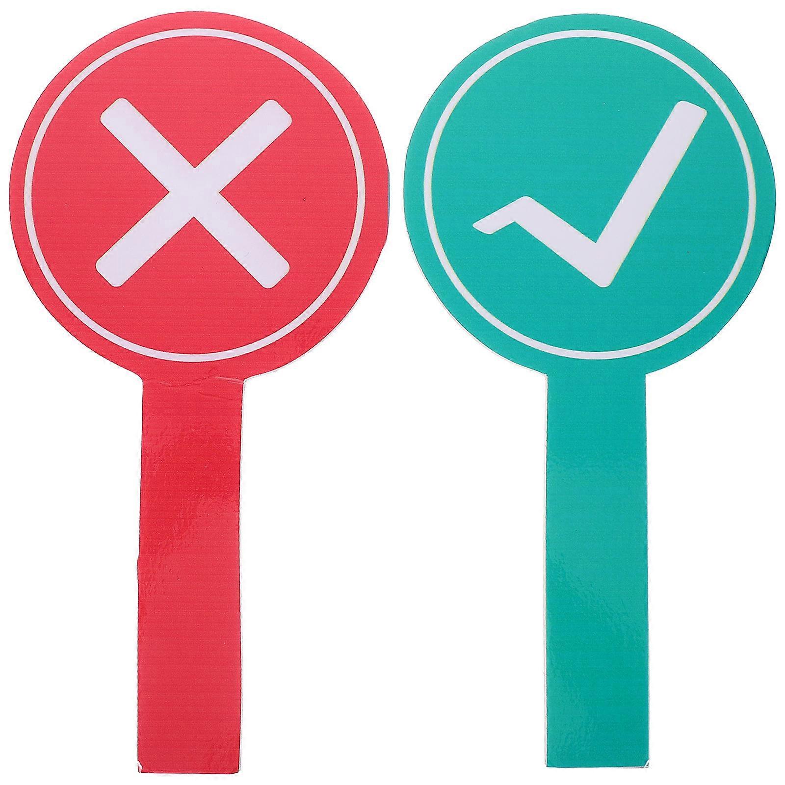Quiz Boards Handheld Whiteboard for Quick Response 2Pcs Classroom Voting Paddles