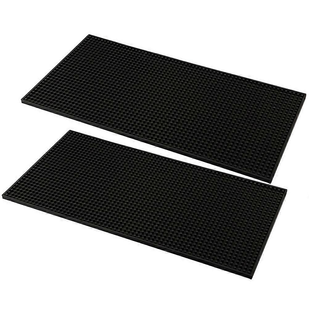 PVC Bar Mats Rectangular Spill Mats for Bar 2Pcs Non-Slip Pads