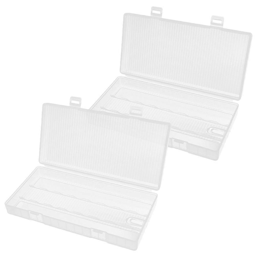 Organizer Box Plastic Battery Case Holder for 2Pcs Batteries