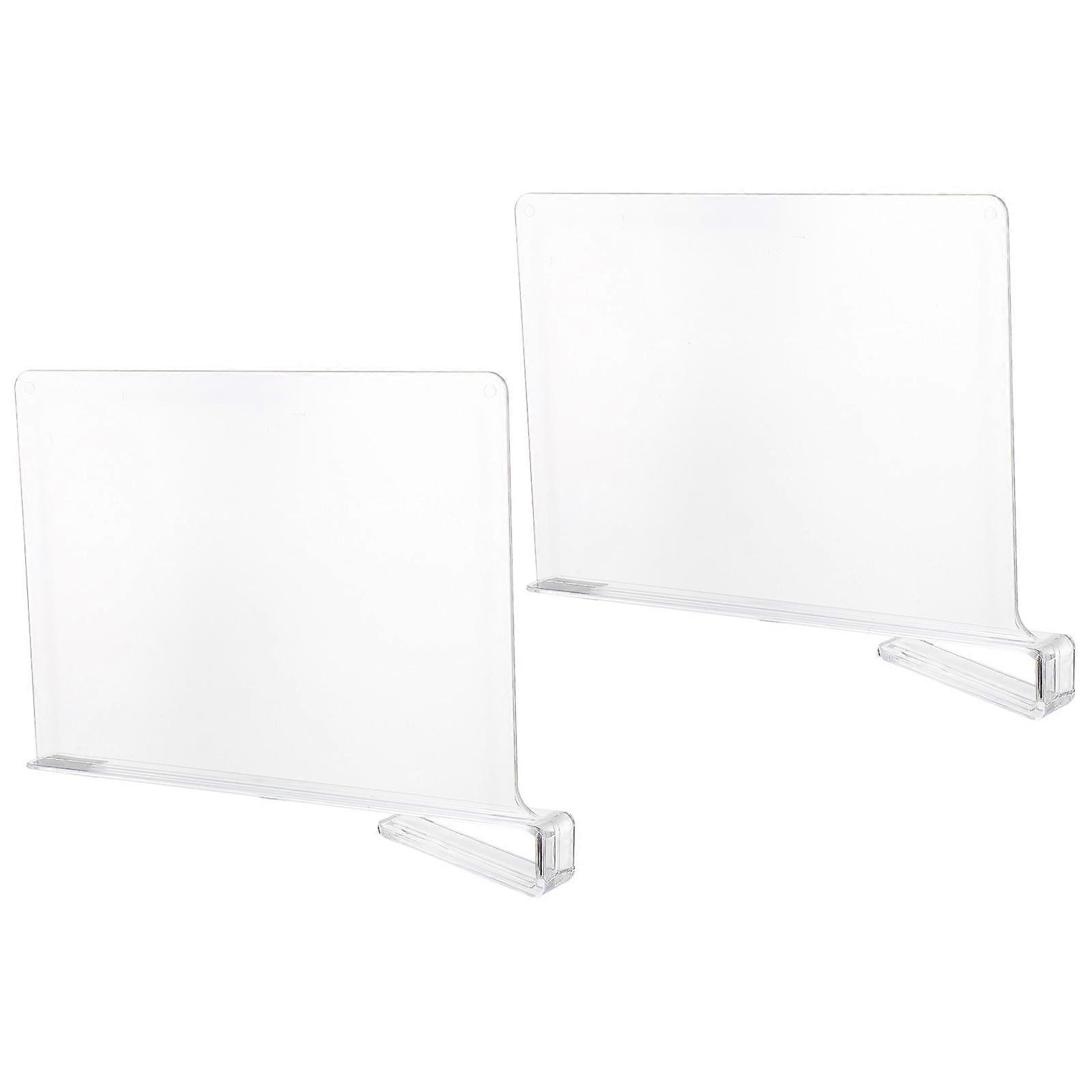Acrylic Shelf Divider for Closet Organizer 4Pcs Clear Transparent Panels