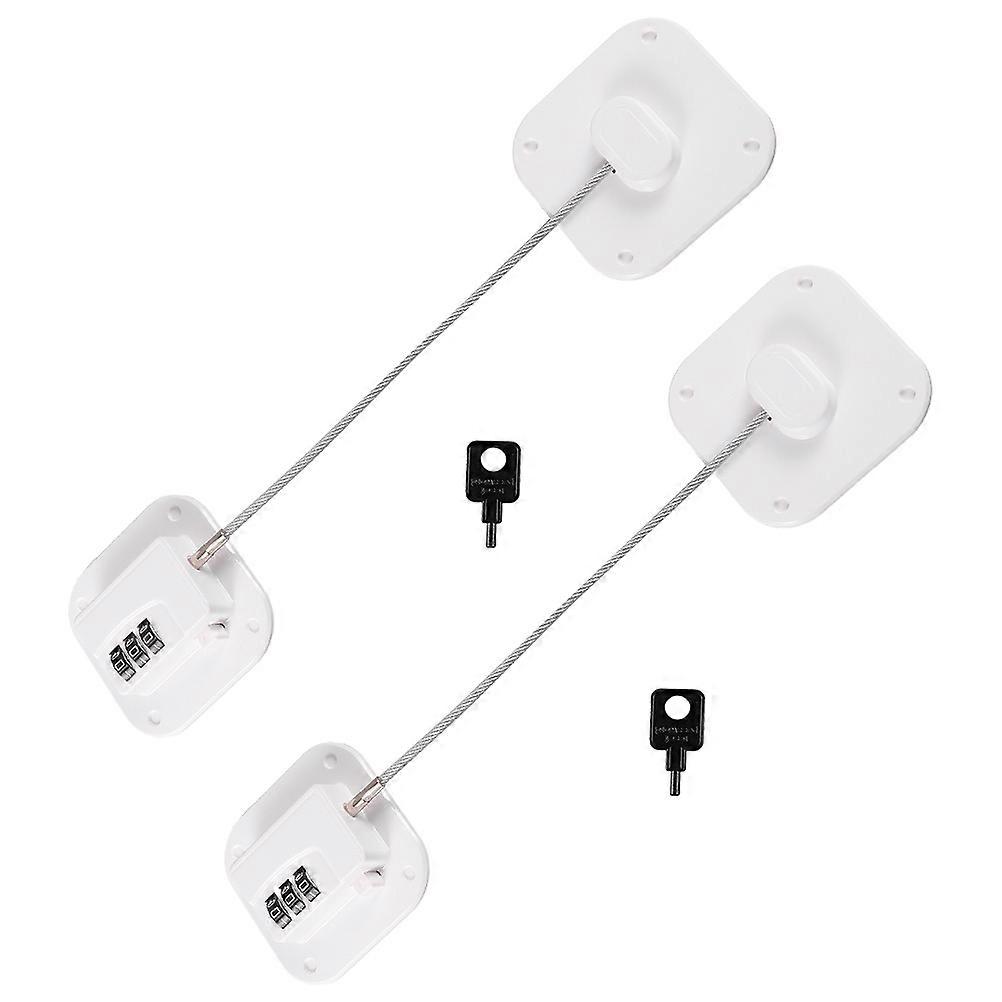 Fridge Lock Password Cabinet Drawer Safety Lock Accessory for Home Use 2Pcs