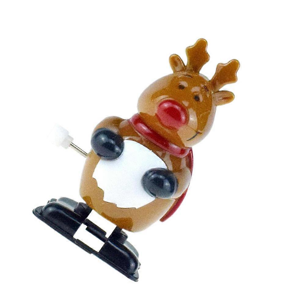 Educational Plaything for Kids Elk Pattern 5Pcs Christmas Clockwork Walking Toy