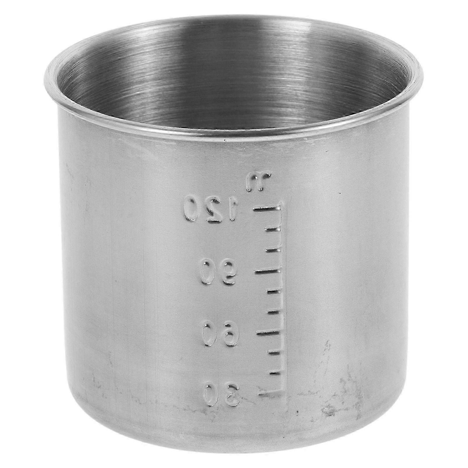 Measuring Cups, Stainless Steel for Rice Baking, 120ml Capacity, Easy to Clean & Store