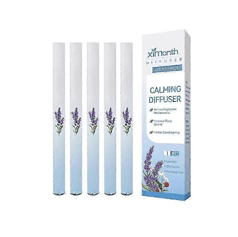 1-5X Portable Herbal Diffuser Pen Lung Cleanse & Energy Boost Air Freshener Herbal Refreshing Bar Clear Breathing Blue