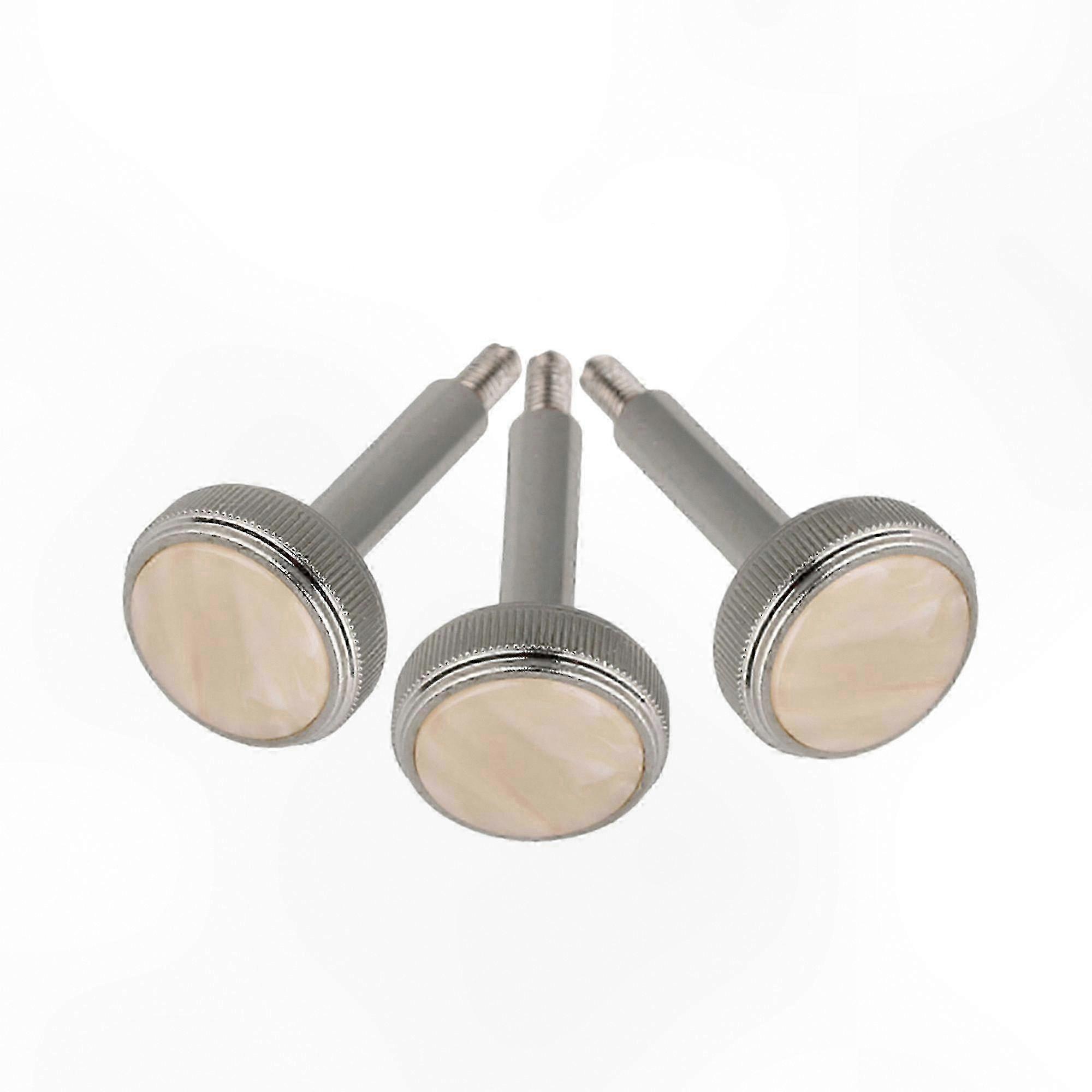 Nickel-Plated Brass Valve Buttons for Euphonium, 3-Pack