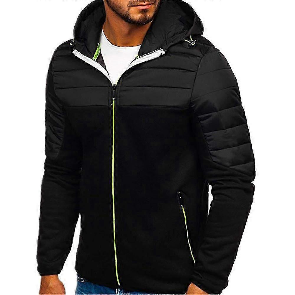 Men Jacket Hooded Coat Warm Winter Zip Up Outerweara