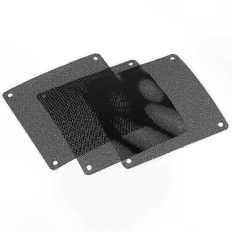 10-Pack 120mm PVC Dustproof Mesh Fan Filter for Computer Case Cooling System Black