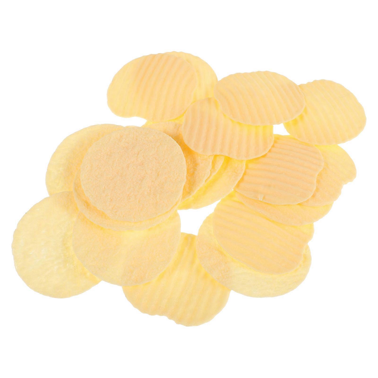 Simulation Food Props Fake Potato Chips for Party Use 80Pcs