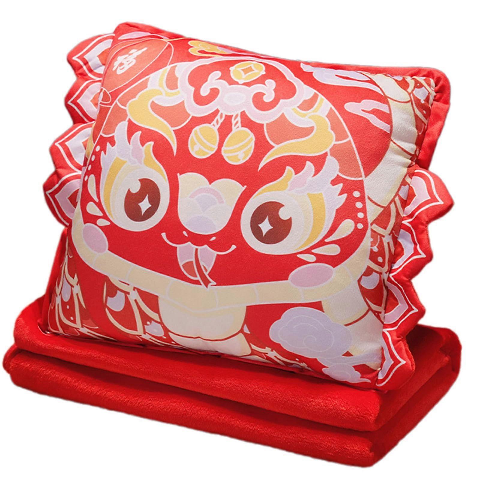 Snake Mascots Pillow 3In1 Folding Pillow And AirConditioning Blanket For Car Interior Cushions And Office