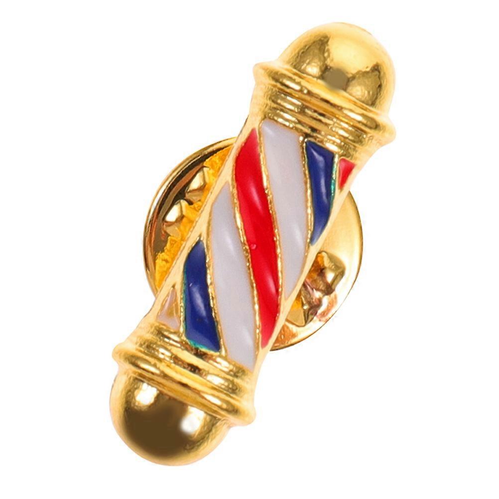 Unique Alloy Lapel Pin 2Pcs Barber Shop Badge For Hairdressers And Barbers In Multi Color Durable Fashion Statement For All Occasions