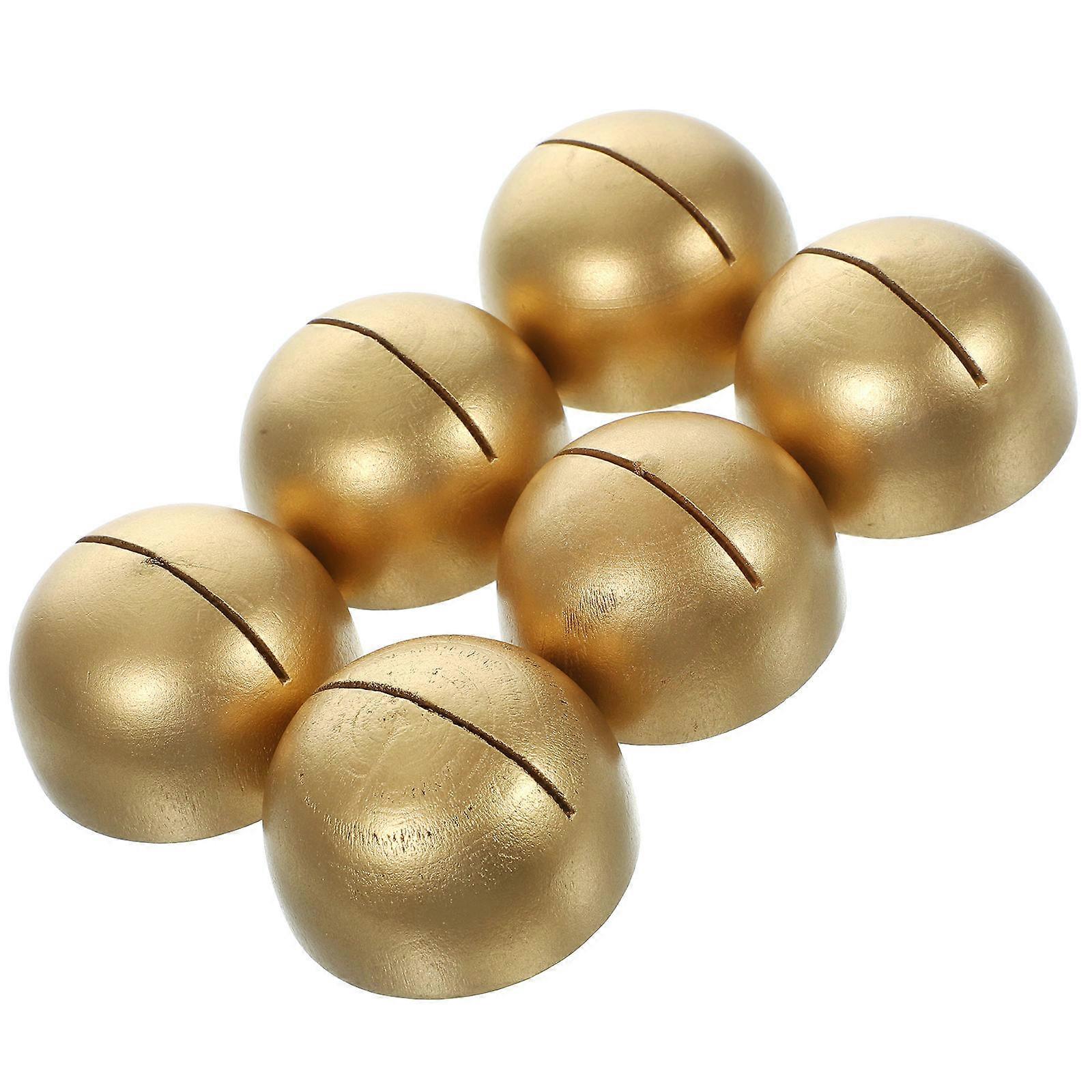 Wedding Place Card Holders Wood for Table Number Display 12Pcs Golden