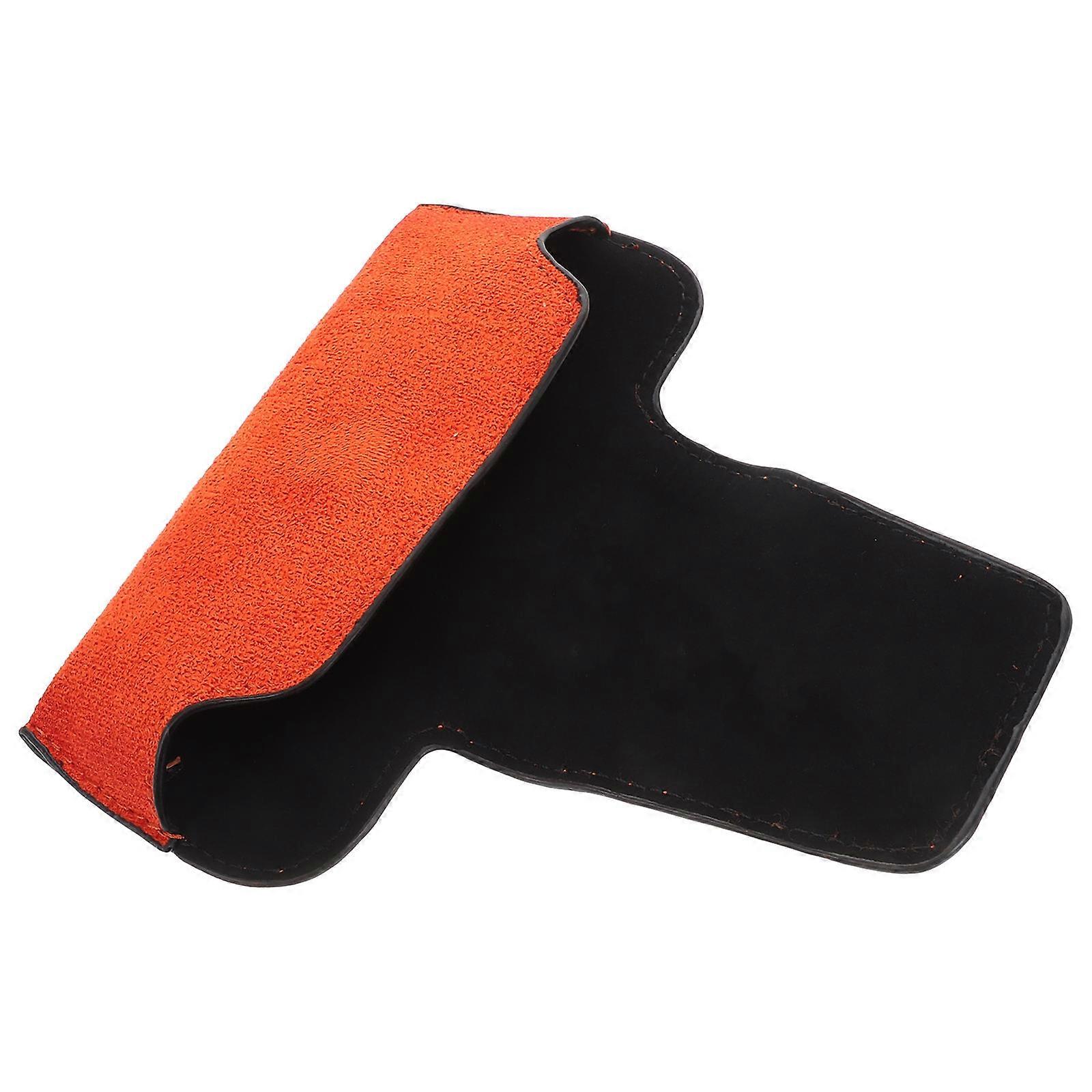 5Pcs Car Sunglass Holder Case For In-Car Use Featuring Sleek Design For Sunglasses Storage And Easy Organization In Orange Color