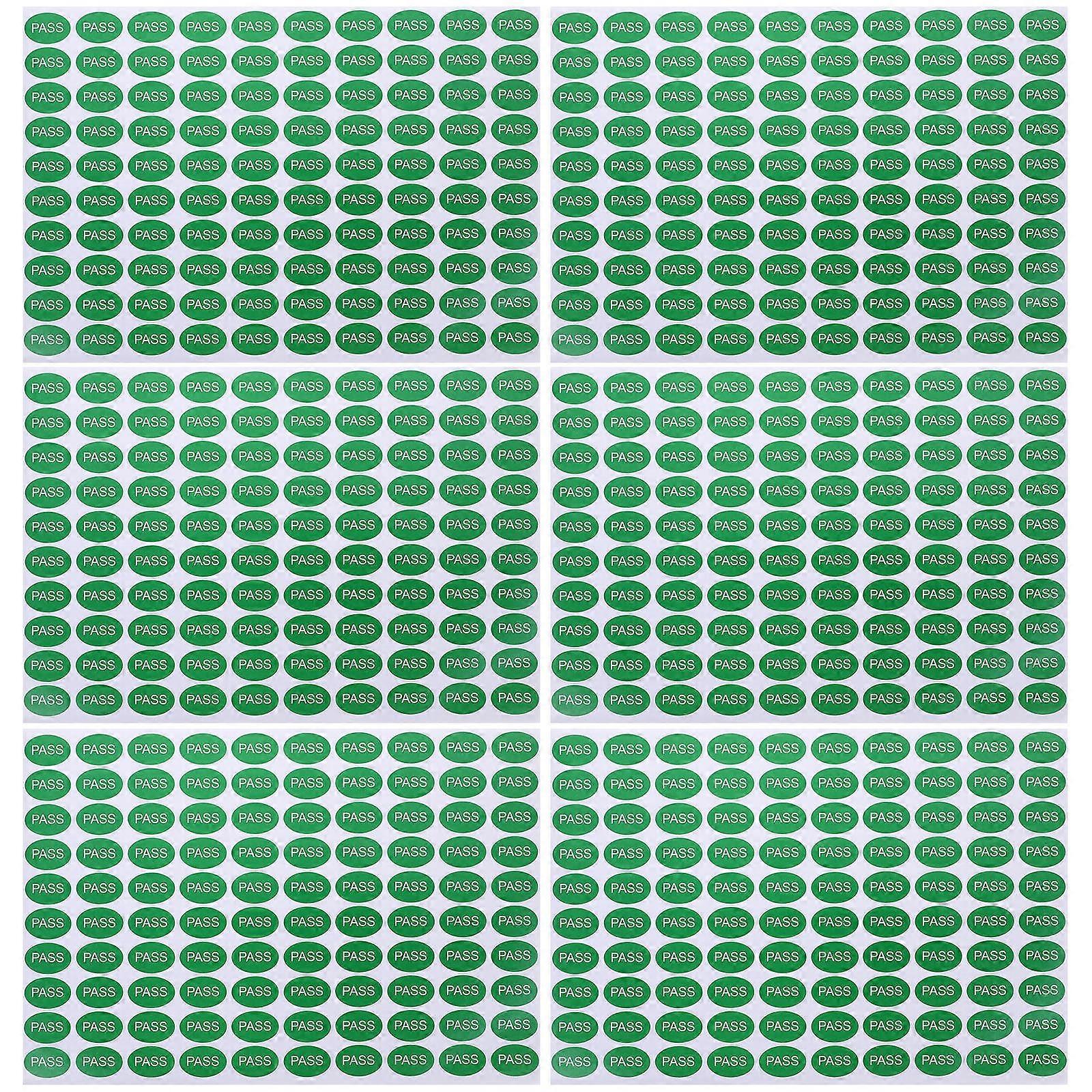 Quality Labels 8000 Pcs Passed Stickers for Goods Tracking in Warehouse Settings with Strong Adhesive for Enhanced Labeling Functionality