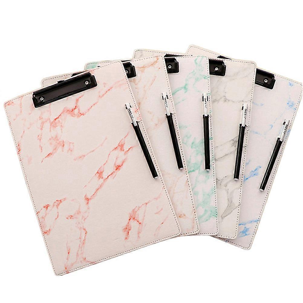 Black Marble A4 Size File Folder for Writing Plate Clip
