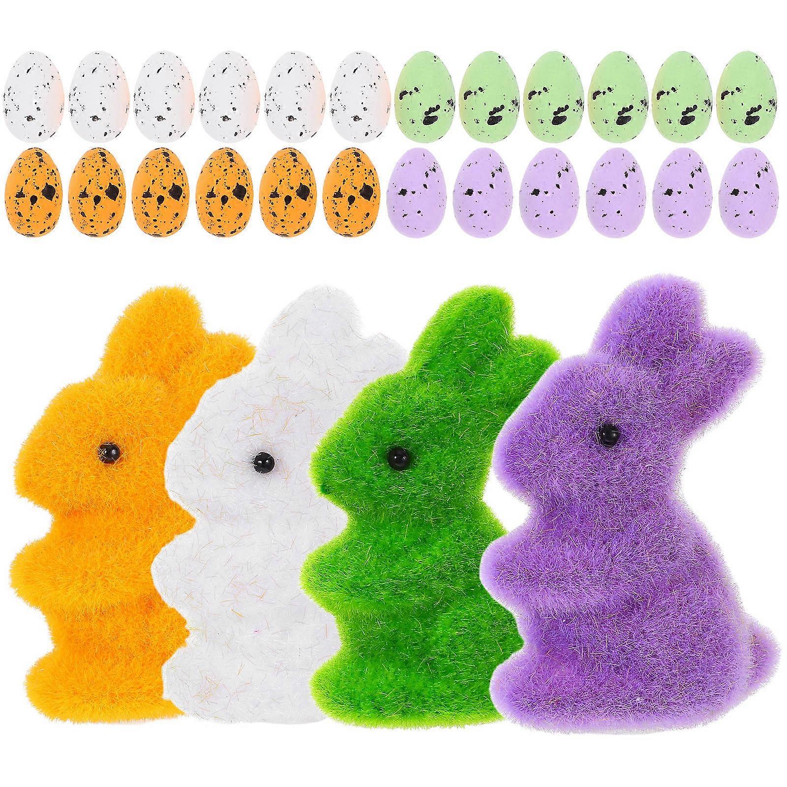 Easter Rabbit Decor for Decoration 1Set of DIY Foam Eggs Mini Rabbits
