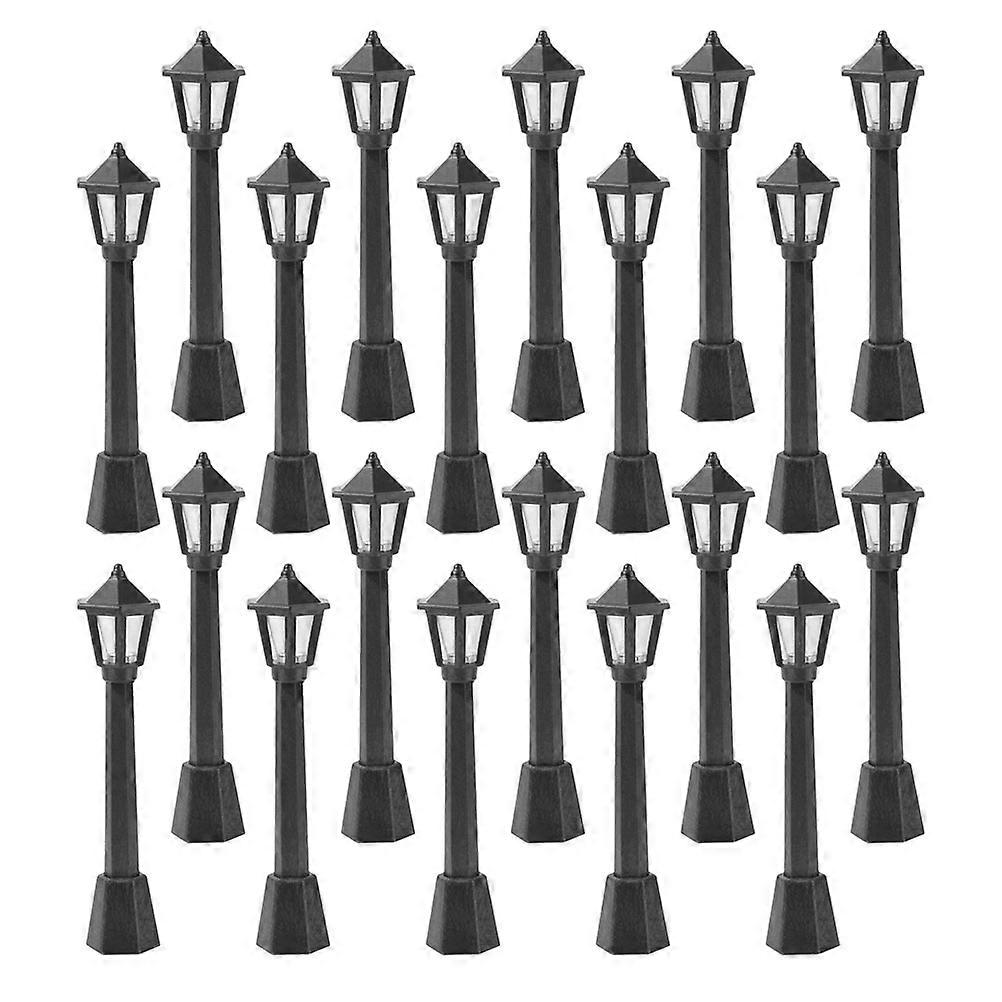 Micro House Street Lights Mini Street Lamp Simulation Lights with 80Pcs