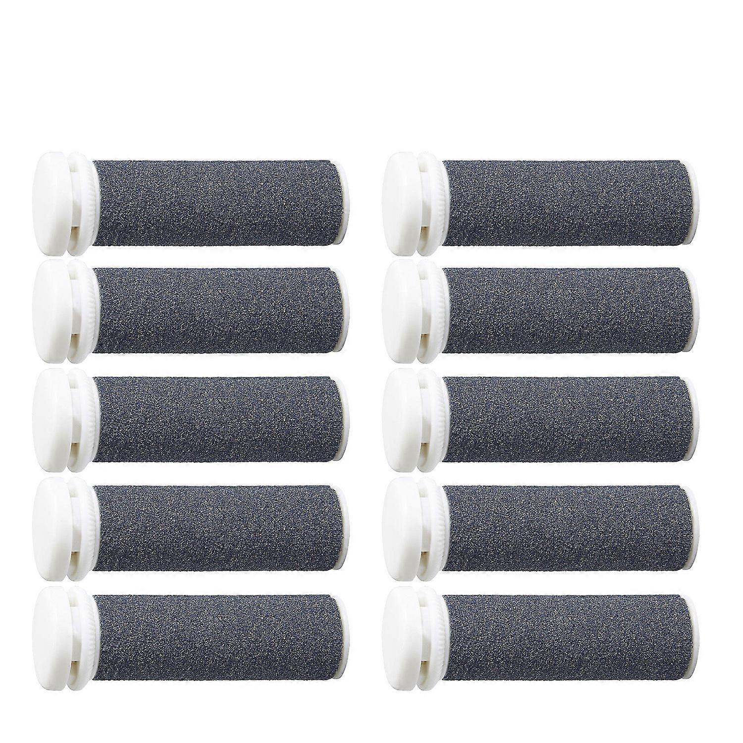 10-pack roller heads compatible with emjoi micro pedi nano, replacement heads