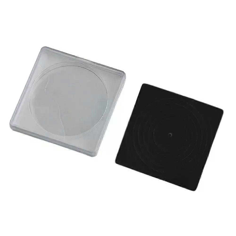 20PCS Square Coin Capsules With Black Shims For Different Coin Sizes Transparent Adjustable Foam Liner Convenient For Storage