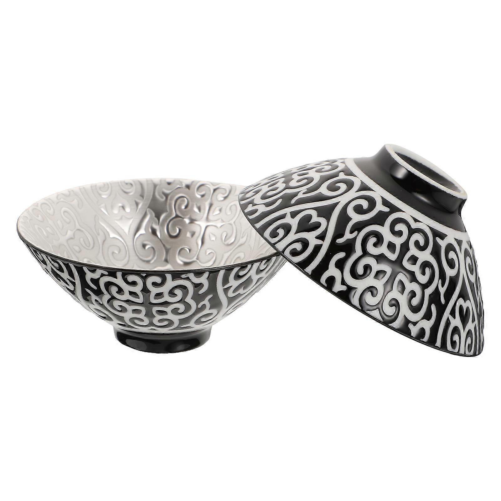 Ceramic Tea Bowls Gilt Silver Hat Shaped Kung Fu Cups for Drinking 4Pcs