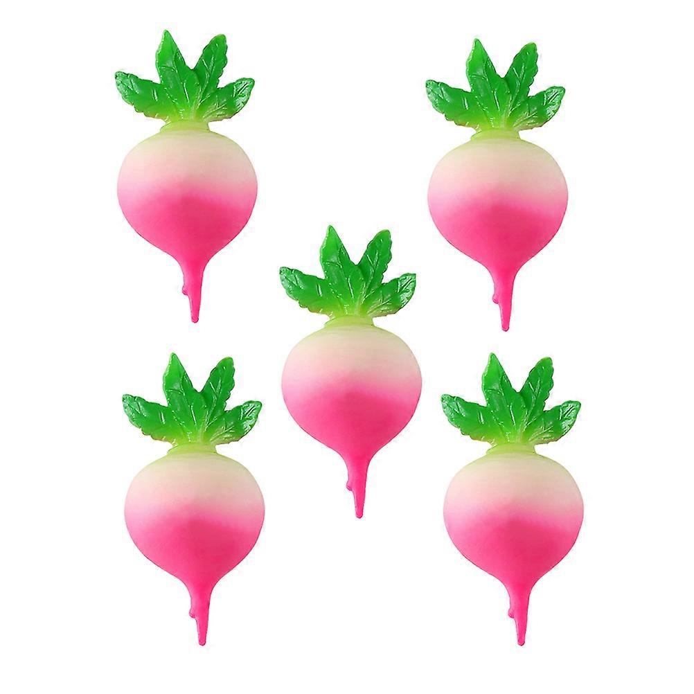 Artificial Radish Model 15 Pcs Resin Craft Vegetable Photo Prop Ideal For Photography Drawing Practice Featuring Anti-Corrosive Properties