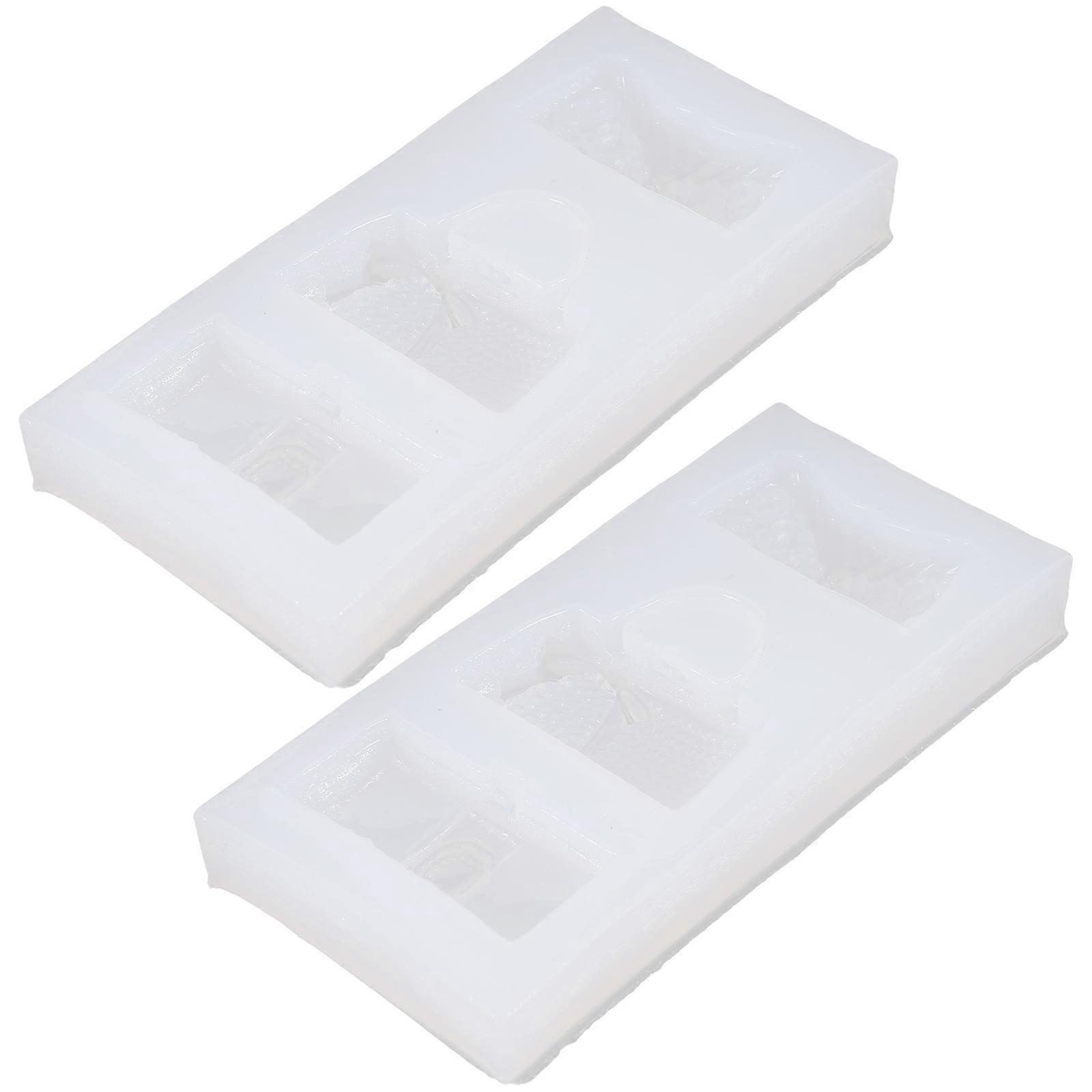 Handbag Shape Silicone Molds 6 Pcs Easy To Use Craft Making DIY Lovers 10.4X4.1cm Assorted Color