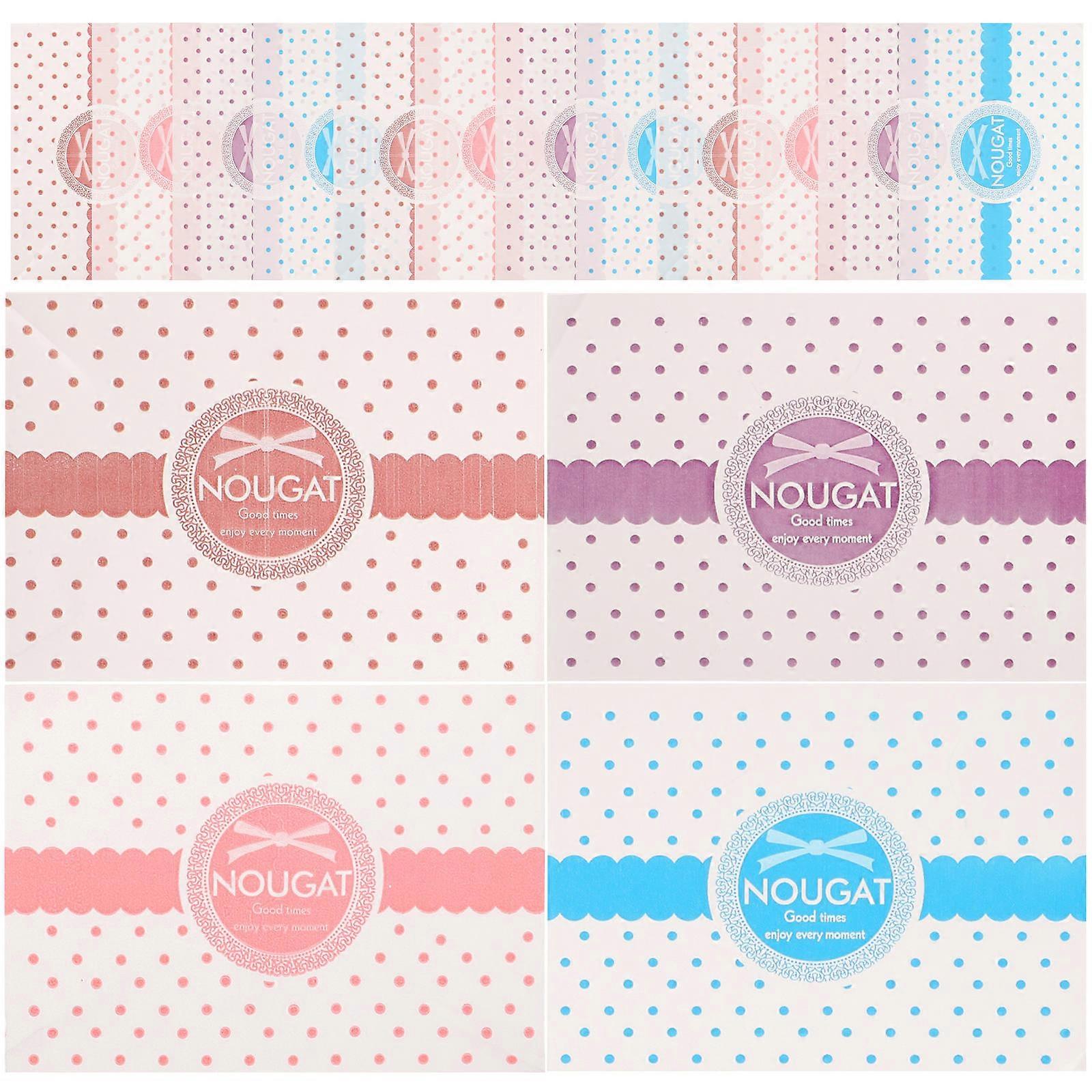 Candy Paper Wrappers Nougat Packaging for 400Pcs Handmade Candy Storage