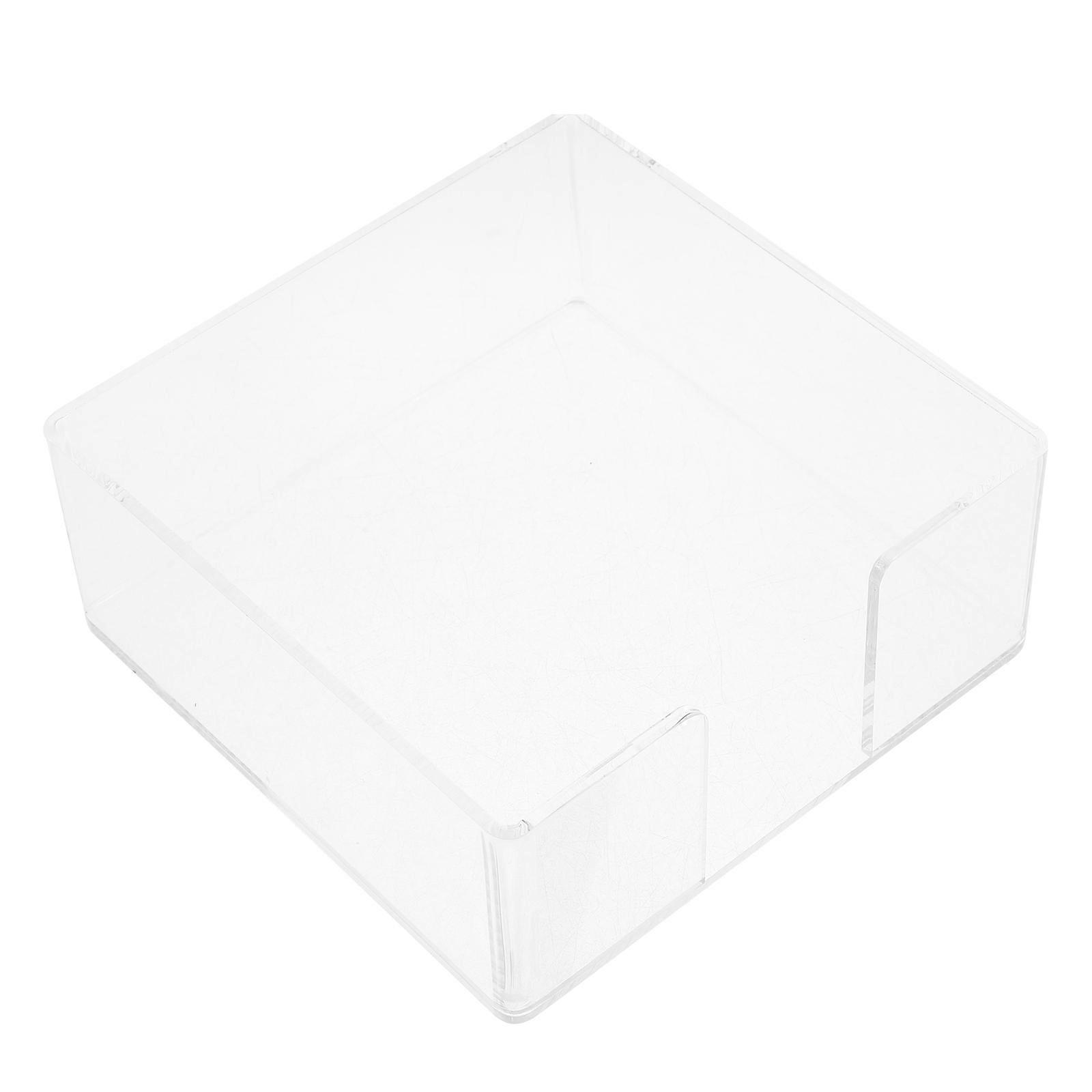Transparent Acrylic Tissue Box Napkin Case for 5Pcs Storage Use