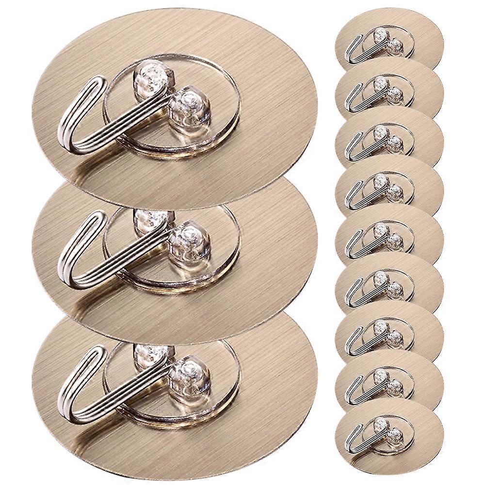 Traceless Hanging Hooks 80Pcs Round Self-Adhesive Wall Hooks For Home Decoration Kitchen Bathroom With Multi-Surface Applications 6.5X6.5X2.5CM
