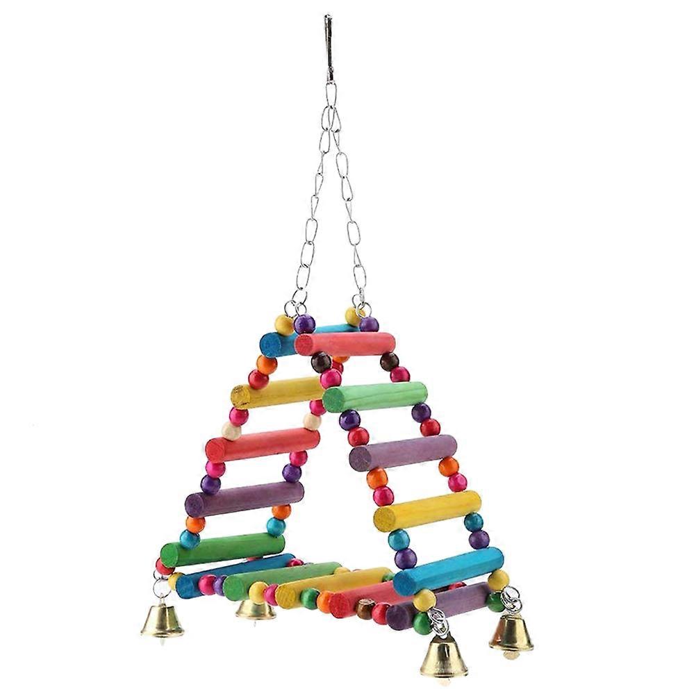 Wooden Chewing Swing For Parrots Suitable For Cage Use Size L Exercise 1Set
