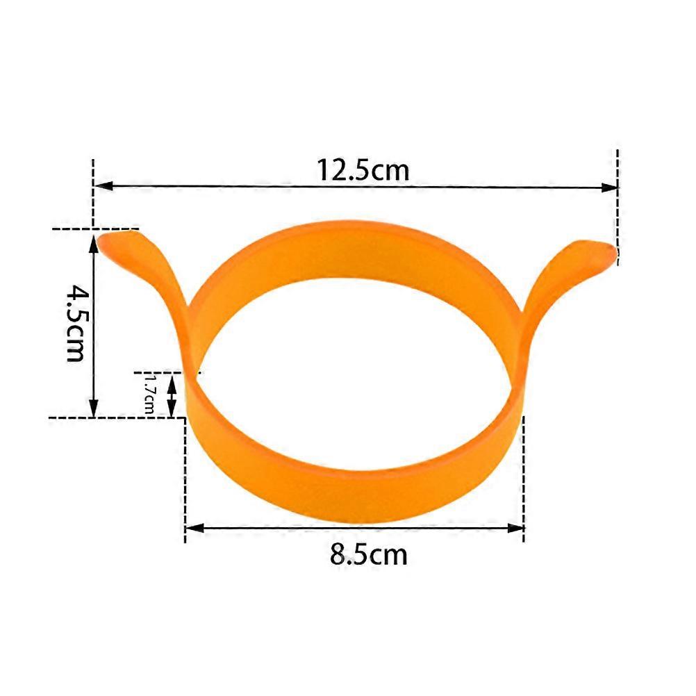 Silicone Egg Cooking Ring Kitchen Tool For Cooking Fried Eggs And Pancakes In Orange Color With Nonstick Design 1Pcs