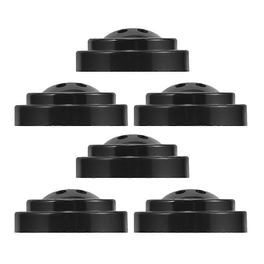 Desk Flag Stand 6Pcs Elegant Minimalist Style Portable Convenience Ideal For Meetings Office Settings Black