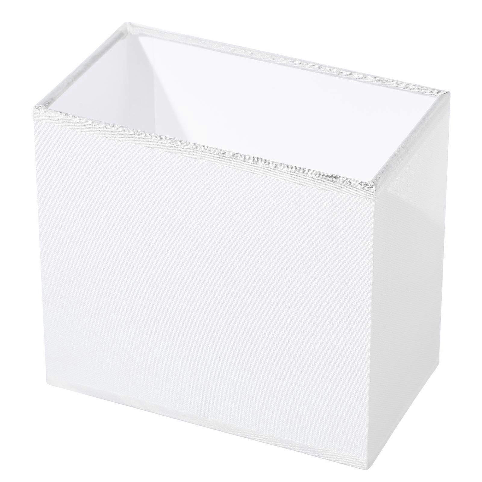 Rectangle Lamp Shade Fabric Lampshade for Bedside Lamp 5Pcs White