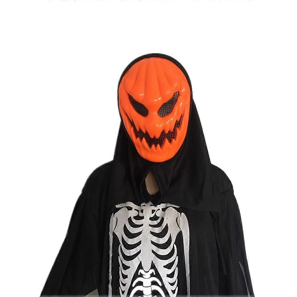 Scary Halloween Skull Mask Orange Party Prop Costume For Adults Approx 18 x 26 x 8 cm 1Pack