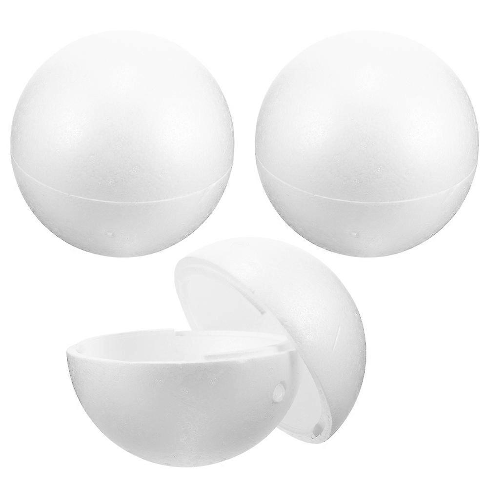 White Hollow Foam Balls for Creative DIY Projects 6Pcs Craft Spheres