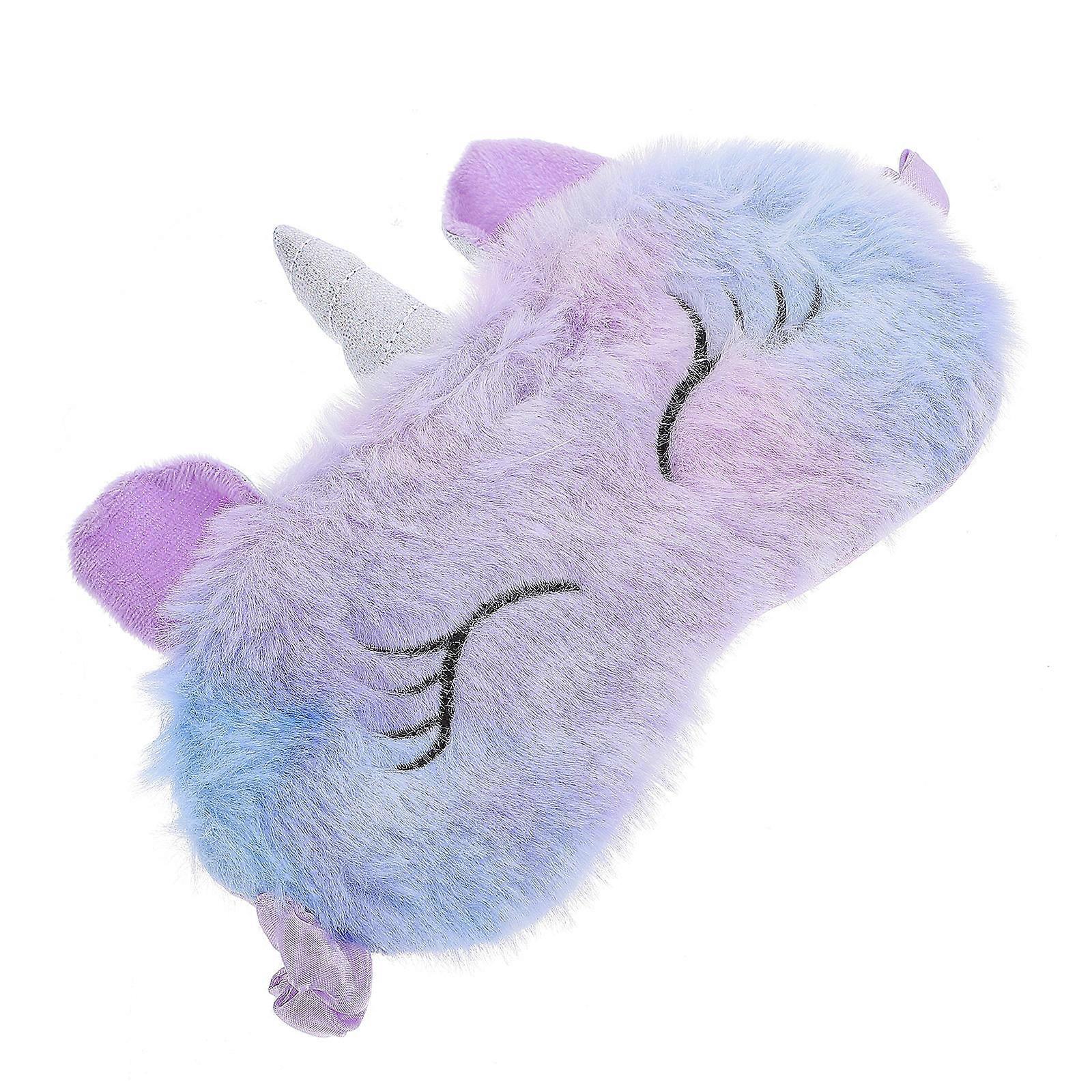 Sleep Patch Plush Cartoon Eye Patch for Daily Use Violet Comfort