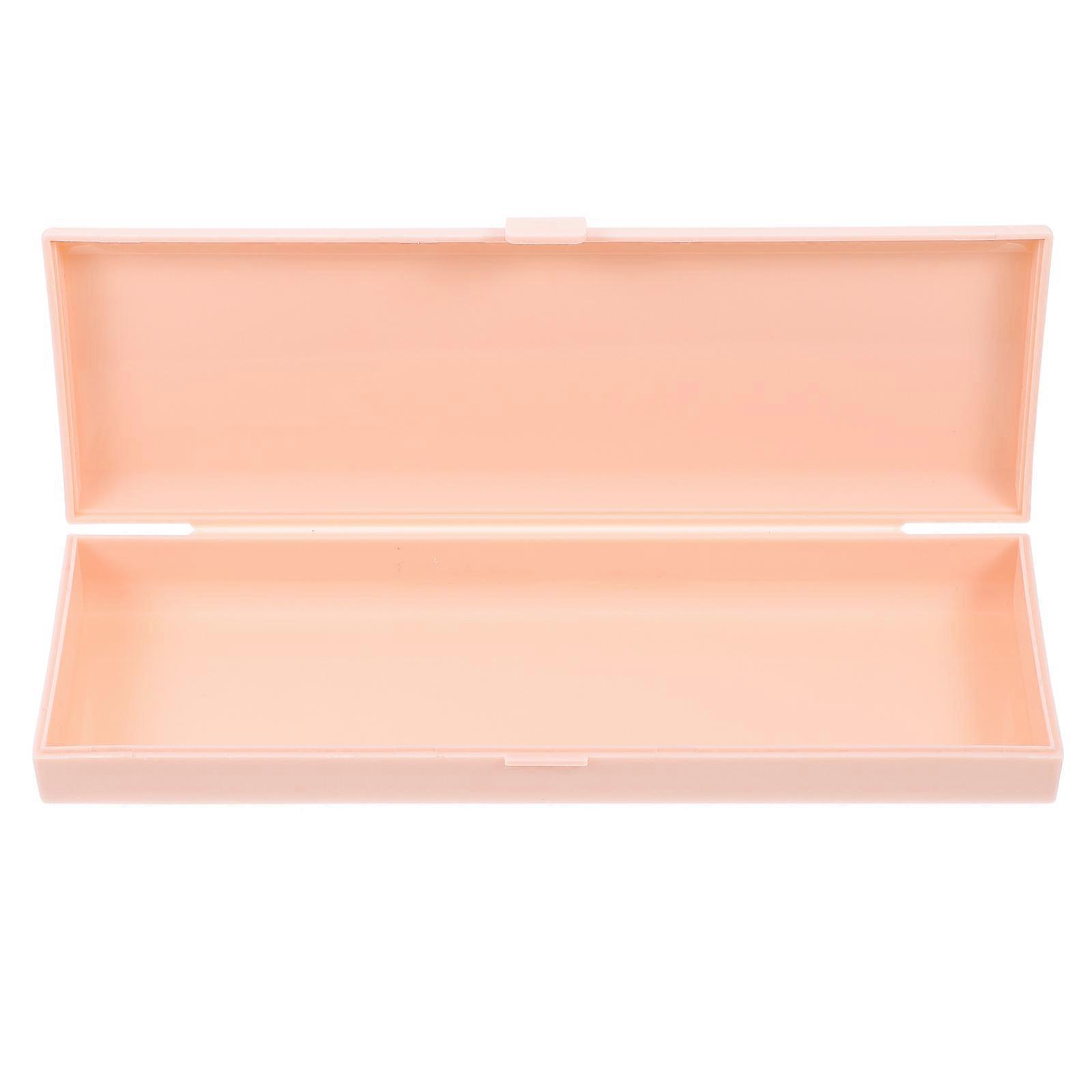Pen Storage Box Portable Pencil Case for Storage Use 3Pcs Pink