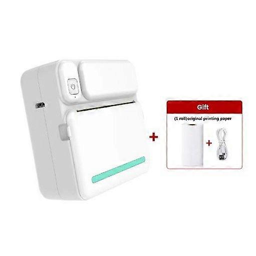 Portable Thermal Printer C19 Blue (With Printing Paper Roll)